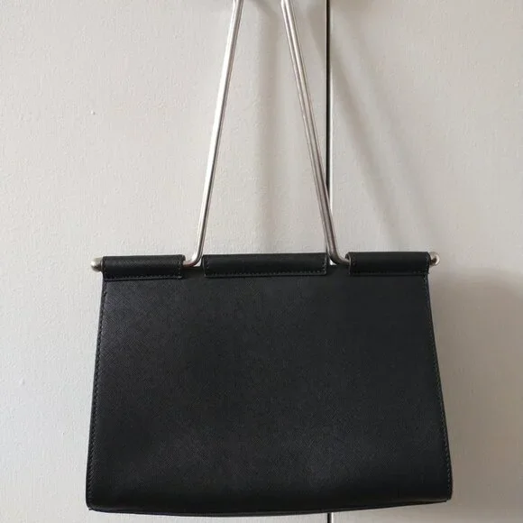 Studio Cult Binder Clip Bag Purse in Black and Silver - Picture 13 of 16